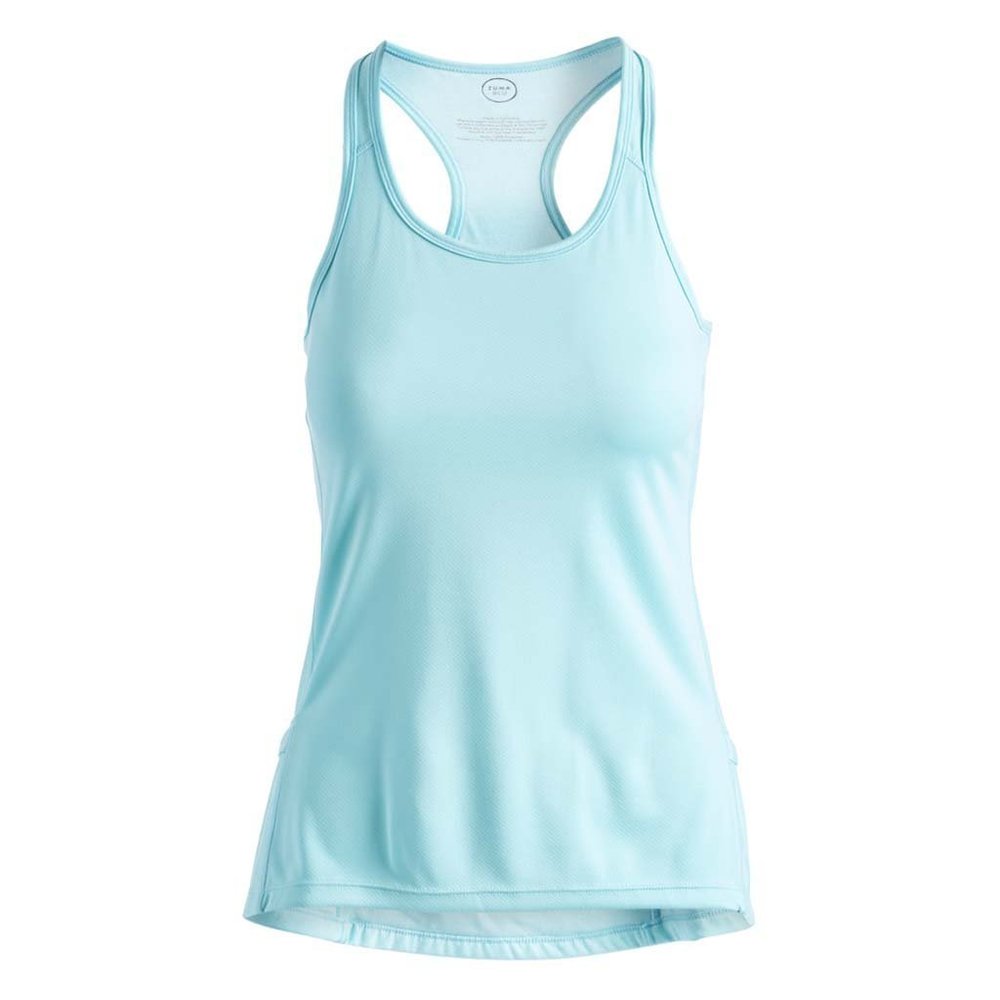 NWT Women's Racerback Active Tank Top Pockets Mint Blue Sz XS